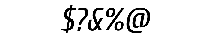 Cuprum Italic Font OTHER CHARS