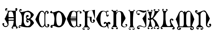 Curled Serif Font LOWERCASE