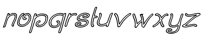 Curlmudgeon Hollow Italic Font LOWERCASE