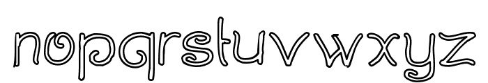 Curlmudgeon Hollow Font LOWERCASE