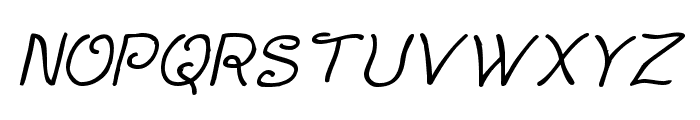 Curlmudgeon Italic Font UPPERCASE