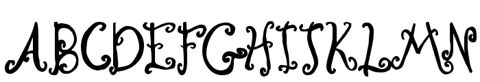 Curly Coryphaeus Font UPPERCASE