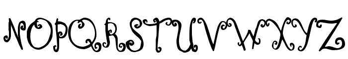 Curly Coryphaeus Font UPPERCASE