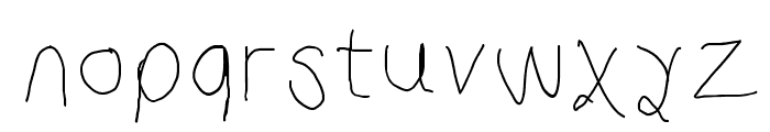 Curly Kue Thin Font LOWERCASE