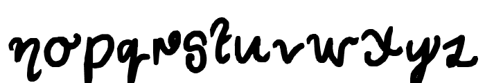 Curly Wurly Font LOWERCASE