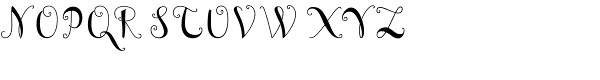 Curly Font UPPERCASE