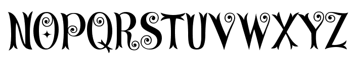 CurlyStars Font UPPERCASE