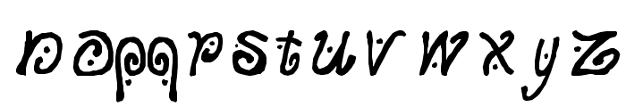 Curly Font LOWERCASE