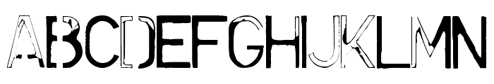 Cursed Mustache Font LOWERCASE