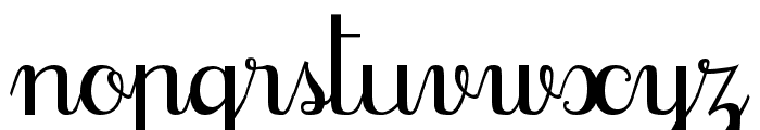 Cursif Font LOWERCASE