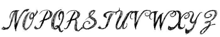 Cursive Option Italic Font UPPERCASE