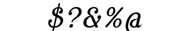 Cursive Serif Font OTHER CHARS