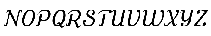 Cursive Serif Font UPPERCASE