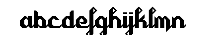 Cursivertex Regular Font LOWERCASE