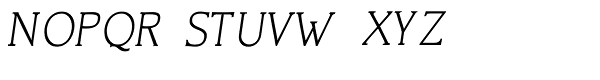CushingTwo Oldstyle Italic Font UPPERCASE