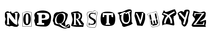 Cut and Paste Font UPPERCASE