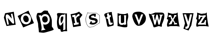 Cut and Paste Font LOWERCASE