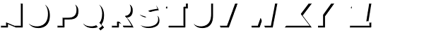 Cutdown Maurice Shadow Font UPPERCASE