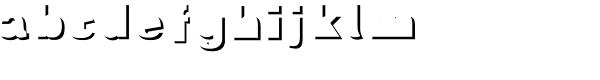 Cutdown Maurice Shadow Font LOWERCASE