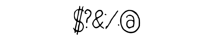 CuteHandWriting Font OTHER CHARS