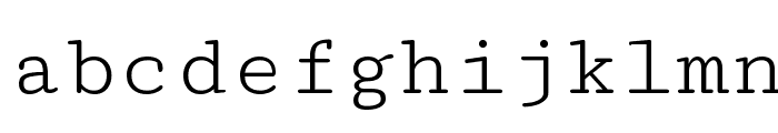 Cutive Mono Font LOWERCASE