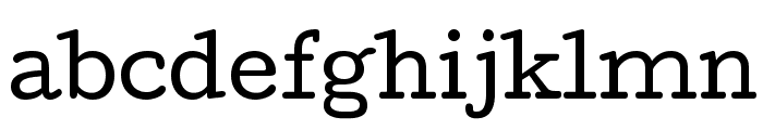 Cutive Regular Font LOWERCASE