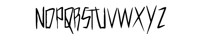 Cutthroat Clawmarks Font UPPERCASE