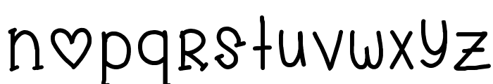 cuddles Font LOWERCASE