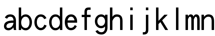 cwTeXHei Font LOWERCASE