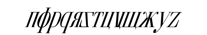 Cyberia Condensed Italic Font LOWERCASE