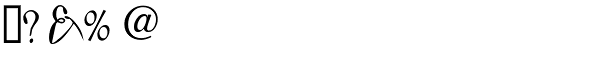 Cymbeline Font OTHER CHARS