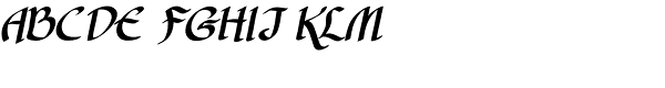 Cyrano BB Italic Font UPPERCASE