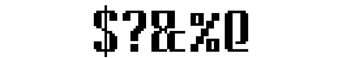Cyrillic Pixel-7 Font OTHER CHARS