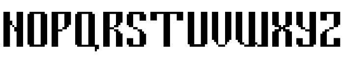 Cyrillic Pixel-7 Font UPPERCASE