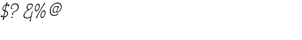 Czaristane Condensed Oblique Font OTHER CHARS