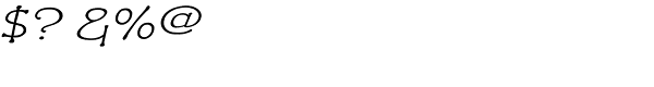 Czaristane Expanded Oblique Font OTHER CHARS