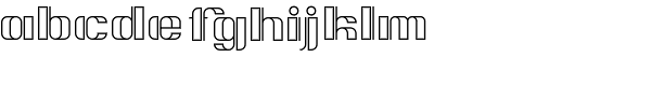 D-block A Heavy Font LOWERCASE