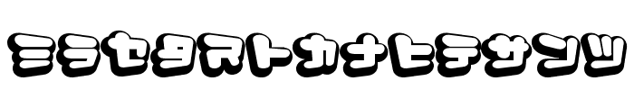 D3 Capsulism Katakana Font LOWERCASE