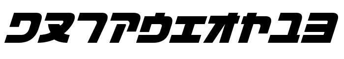 D3 Cozmism Katakana Oblique Font OTHER CHARS