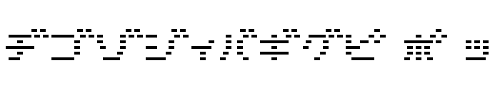 D3 DigiBitMapism Katakana Thin Font UPPERCASE
