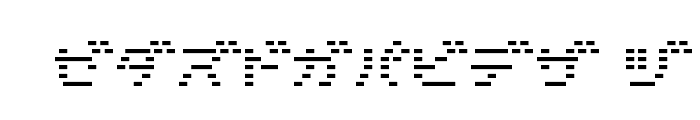D3 DigiBitMapism Katakana Thin Font UPPERCASE