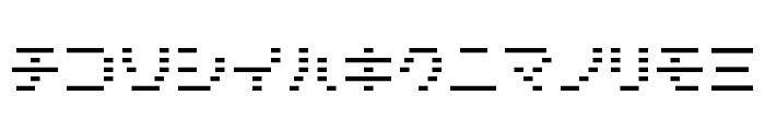 D3 DigiBitMapism Katakana Thin Font LOWERCASE