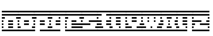 D3 DigiBitMapism type B wide Font LOWERCASE