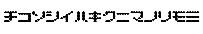 D3 Electronism Katakana Font LOWERCASE