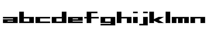 D3 Factorism Alphabet Font LOWERCASE