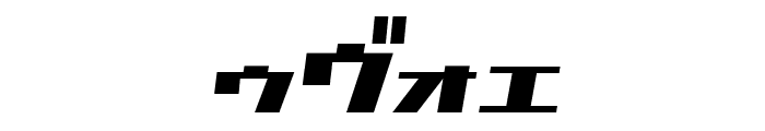 D3 Factorism Katakana Italic Font OTHER CHARS