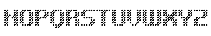 D3 Isotopism Font UPPERCASE