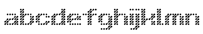 D3 Isotopism Font LOWERCASE
