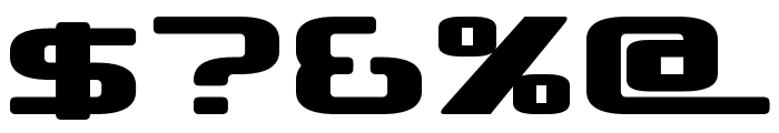 D3 Roadsterism Wide Font OTHER CHARS