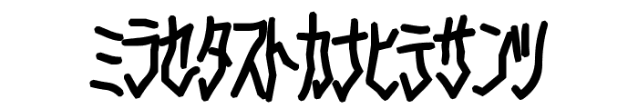 D3 Skullism Katakana Bold Font LOWERCASE